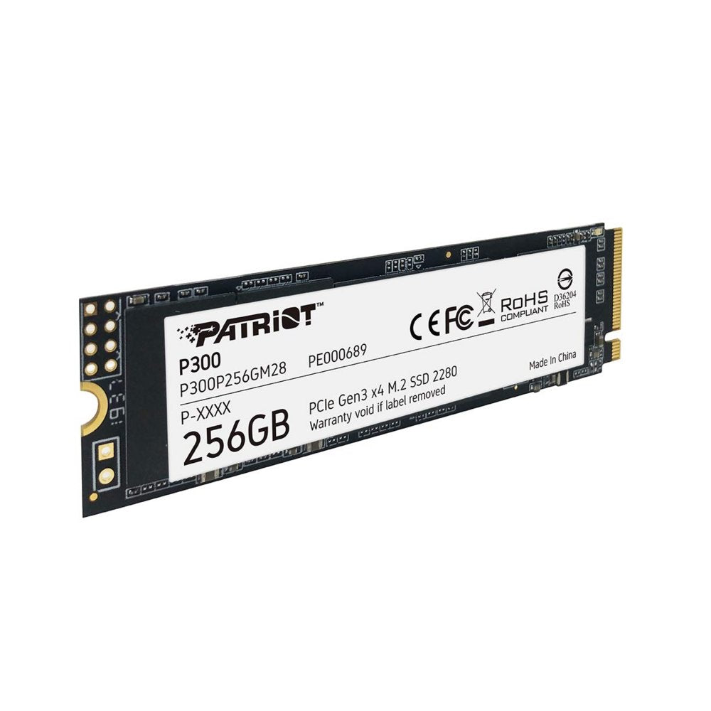 Patriot P300 | 256GB NVMe SSD | M.2 Gen3 | 1.700MB/s Lezen | 1.100MB/s Schrijven - Matmuis